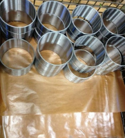 Finished metal parts, cylinders, fabricated at SC Industries in Houston.
